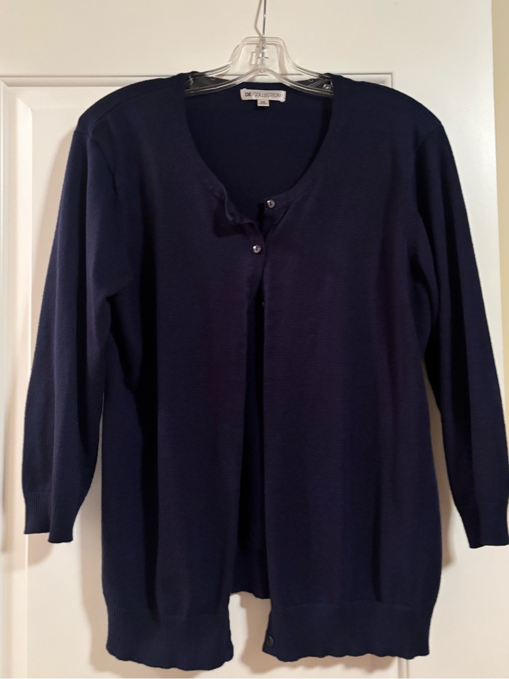 DE Collection Navy Blue Long Sleeve Cardigan